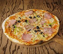 Pizza spéciale doudou porc