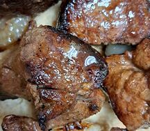 Шашлык Говяжья печень с курдюком