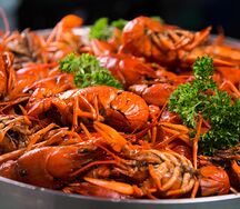 Жареные раки Xxl в пиве с миксом трав