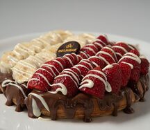Waffles fruits