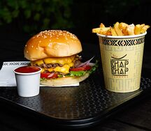 Double cheese burger