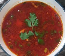 Борщ с курицей