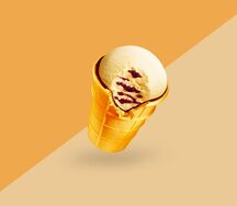 Мороженое Золотой стандарт Пломбир с черникой