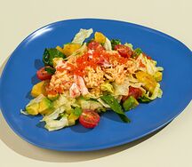 Салат с крабом и апельсином