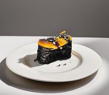 Запечённые суши с лососем и унаги
