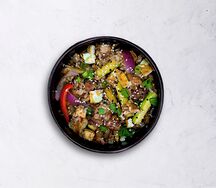Рис, жаренный с овощами и цыплёнком