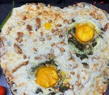 МясПицца - сердце Грузинская с орешками и яйцом