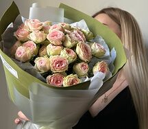 11 кустовых пионовидных роз Кэтти