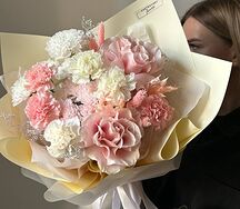 Букет с французскими розами 