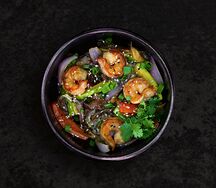 Wok рис с креветками