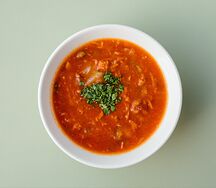 Солянка с копченым мясом
