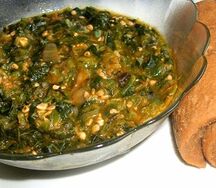 Sauce gombo et du blé