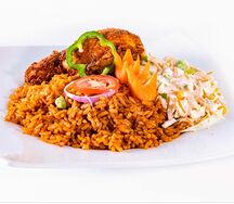 Riz gras avec legume et poulet