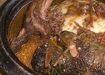 Sauce gombo avec agouti