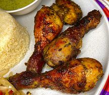 Poulet braisé