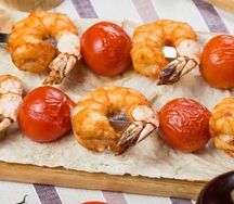 Креветки на углях