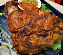Méchoui de jarret de porc