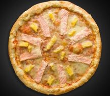 Пицца с лососем