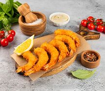 Тигровые креветки в кляре