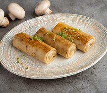 Блины с курицей и грибами