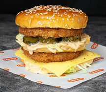 Double chicken burger