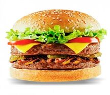 Double cheese burger
