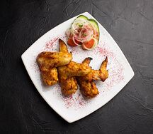 Шашлык из куриных крылышек на углях