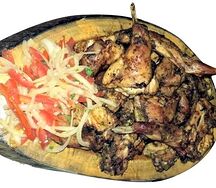 Lapin braisé aux champignons