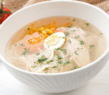 Домашняя лапша с курицей
