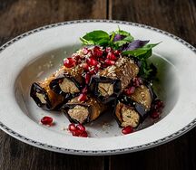 Рулетики из баклажанов