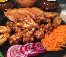 Куриные крылышки на мангале