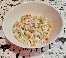 Салат рисовый с кукурузой Шуваловский
