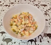 Салат Оливье вегги