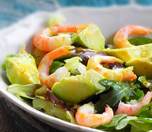 Salade au crevette et avocat