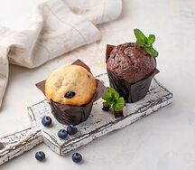 Маффин ванильный с черникой
