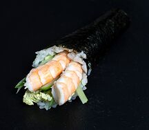 Хенд ролл с креветкой