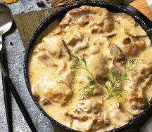 Poulet à la crème