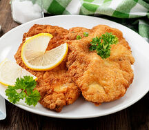 Escalopes de poulet panées