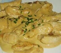Poulet à la crème