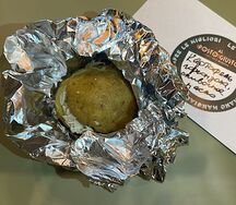Картофель с горгонзолой и сливочным маслом