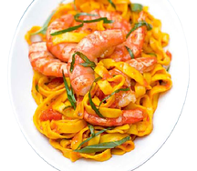 Tagliatelle au gambas