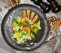 Салат с лососем