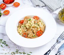 Тельятелле с белыми грибами и сливочным маслом