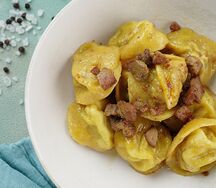 Пельмени с уткой и фуа гра