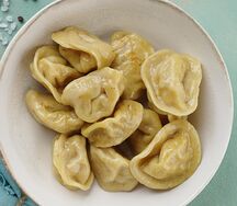 Пельмени с индейкой и сметаной