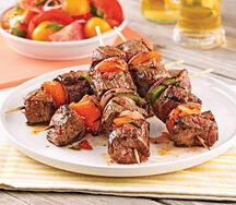 Brochettes de langue de boeuf