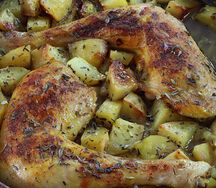 Pomme de terre au poulet