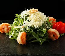 Руккола с креветками
