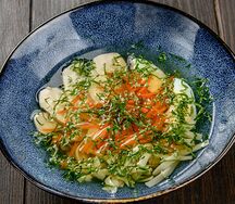 Домашний куриный суп с лапшой 1/2 порции