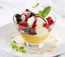 Glace vanille aux fruits